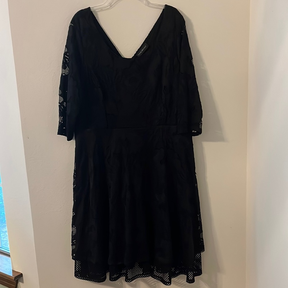 Fit and Flare Black lace dress
